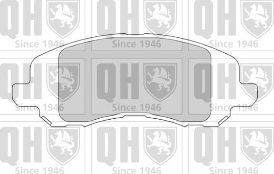 Quinton Hazell BP1695 - Комплект спирачно феродо, дискови спирачки vvparts.bg