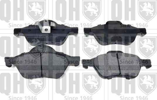 Quinton Hazell BP1643 - Комплект спирачно феродо, дискови спирачки vvparts.bg