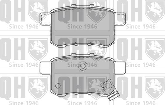 Quinton Hazell BP1659 - Комплект спирачно феродо, дискови спирачки vvparts.bg