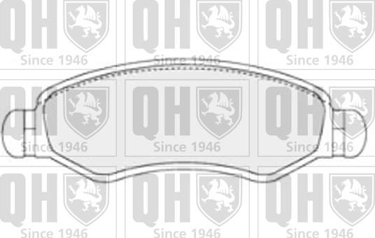 Quinton Hazell BP1609 - Комплект спирачно феродо, дискови спирачки vvparts.bg