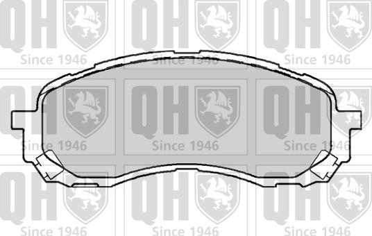 Quinton Hazell BP1608 - Комплект спирачно феродо, дискови спирачки vvparts.bg