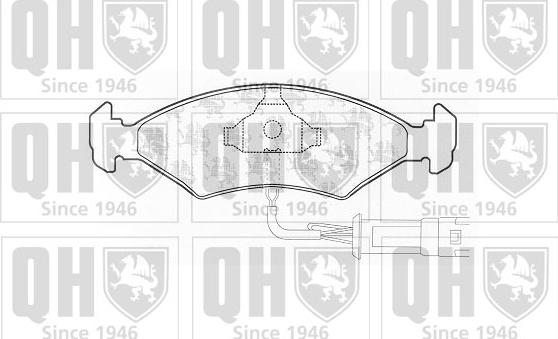 Quinton Hazell BP160 - Комплект спирачно феродо, дискови спирачки vvparts.bg