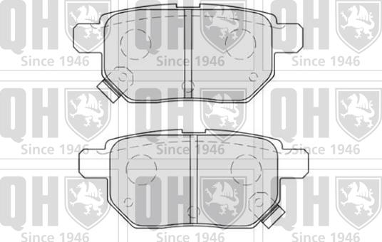 Quinton Hazell BP1619 - Комплект спирачно феродо, дискови спирачки vvparts.bg