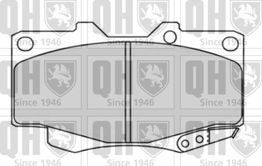 Quinton Hazell BP1616 - Комплект спирачно феродо, дискови спирачки vvparts.bg