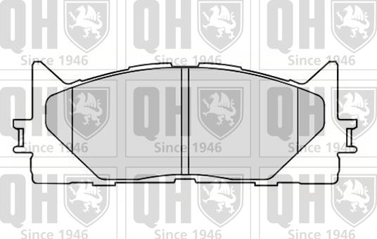 Quinton Hazell BP1611 - Комплект спирачно феродо, дискови спирачки vvparts.bg