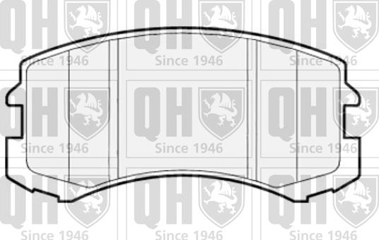 Quinton Hazell BP1613 - Комплект спирачно феродо, дискови спирачки vvparts.bg