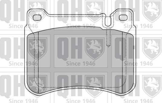 Quinton Hazell BP1612 - Комплект спирачно феродо, дискови спирачки vvparts.bg