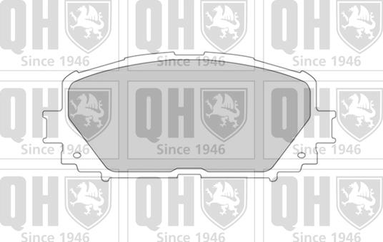Quinton Hazell BP1617 - Комплект спирачно феродо, дискови спирачки vvparts.bg