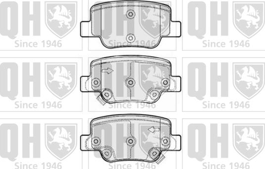 Quinton Hazell BP1684 - Комплект спирачно феродо, дискови спирачки vvparts.bg