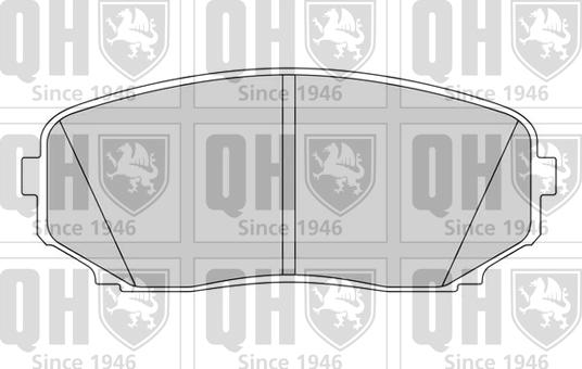 Quinton Hazell BP1626 - Комплект спирачно феродо, дискови спирачки vvparts.bg
