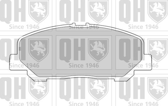 Quinton Hazell BP1620 - Комплект спирачно феродо, дискови спирачки vvparts.bg