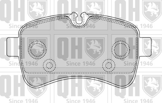 Quinton Hazell BP1672 - Комплект спирачно феродо, дискови спирачки vvparts.bg