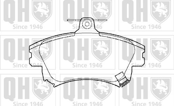 Quinton Hazell BP1099 - Комплект спирачно феродо, дискови спирачки vvparts.bg