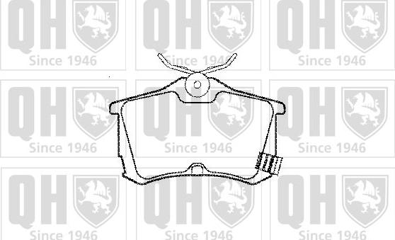 Quinton Hazell BP1093 - Комплект спирачно феродо, дискови спирачки vvparts.bg