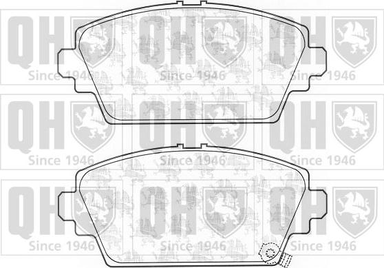 Quinton Hazell BP1092 - Комплект спирачно феродо, дискови спирачки vvparts.bg