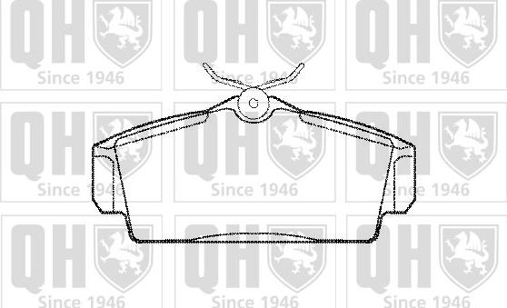 Quinton Hazell BP1097 - Комплект спирачно феродо, дискови спирачки vvparts.bg