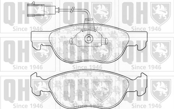 Quinton Hazell BP1047 - Комплект спирачно феродо, дискови спирачки vvparts.bg