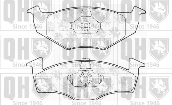 Quinton Hazell BP1056 - Комплект спирачно феродо, дискови спирачки vvparts.bg