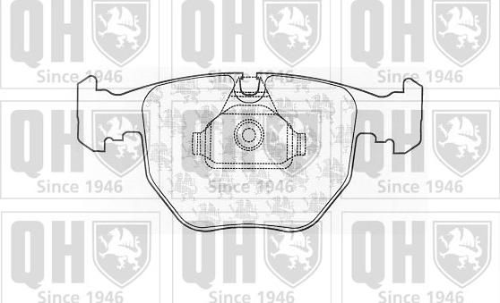 Quinton Hazell BP1052 - Комплект спирачно феродо, дискови спирачки vvparts.bg