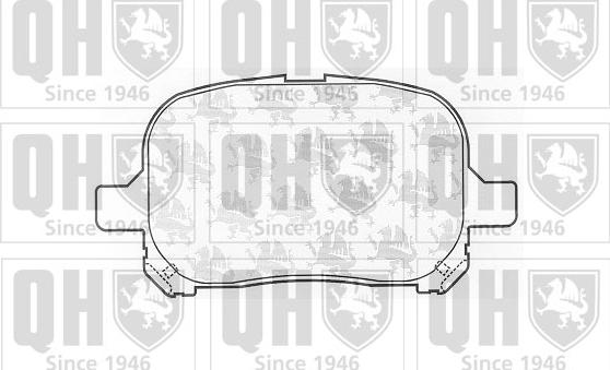 Quinton Hazell BP1060 - Комплект спирачно феродо, дискови спирачки vvparts.bg