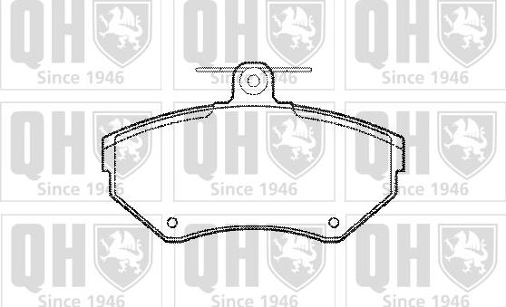 Quinton Hazell BP1063 - Комплект спирачно феродо, дискови спирачки vvparts.bg