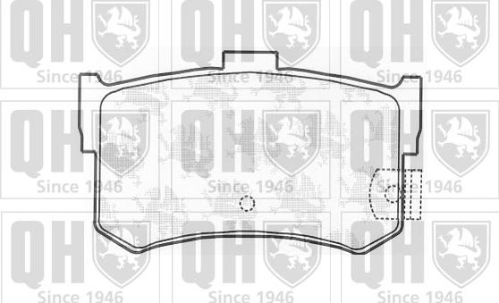 Quinton Hazell BP1006 - Комплект спирачно феродо, дискови спирачки vvparts.bg