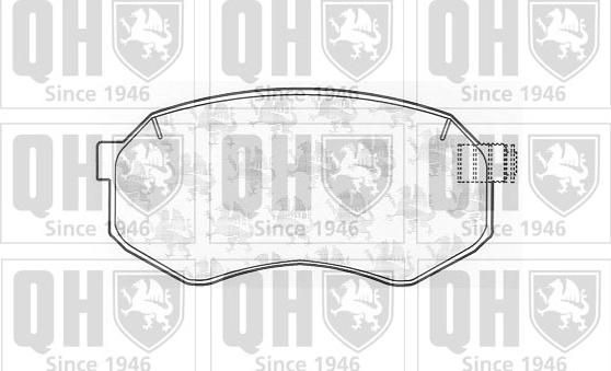 Quinton Hazell BP1001 - Комплект спирачно феродо, дискови спирачки vvparts.bg