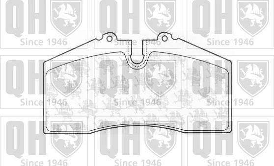 Quinton Hazell BP1015 - Комплект спирачно феродо, дискови спирачки vvparts.bg