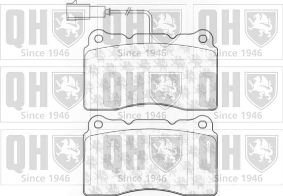 Quinton Hazell BP1080 - Комплект спирачно феродо, дискови спирачки vvparts.bg