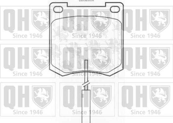 Quinton Hazell BP108 - Комплект спирачно феродо, дискови спирачки vvparts.bg