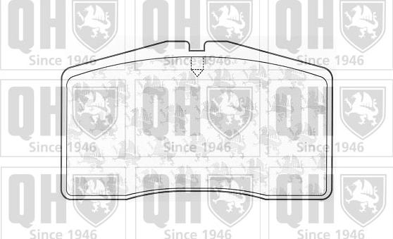 Quinton Hazell BP1032 - Комплект спирачно феродо, дискови спирачки vvparts.bg