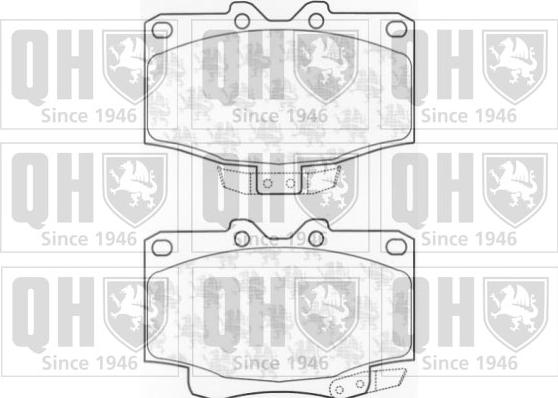 Quinton Hazell BP1027 - Комплект спирачно феродо, дискови спирачки vvparts.bg