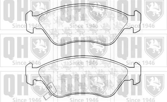 Quinton Hazell BP1071 - Комплект спирачно феродо, дискови спирачки vvparts.bg