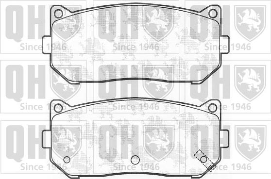 Quinton Hazell BP1072 - Комплект спирачно феродо, дискови спирачки vvparts.bg