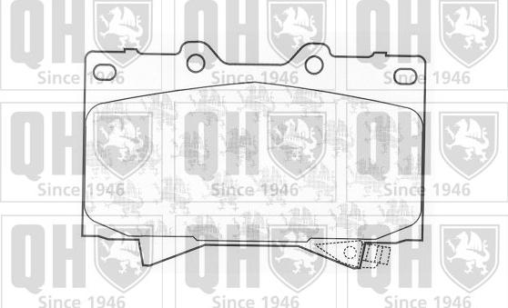 Quinton Hazell BP1194 - Комплект спирачно феродо, дискови спирачки vvparts.bg