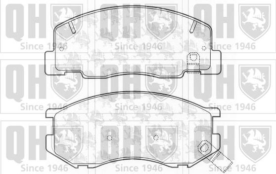 Quinton Hazell BP1195 - Комплект спирачно феродо, дискови спирачки vvparts.bg