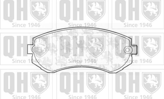 Quinton Hazell BP1191 - Комплект спирачно феродо, дискови спирачки vvparts.bg