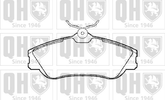 Quinton Hazell BP1145 - Комплект спирачно феродо, дискови спирачки vvparts.bg