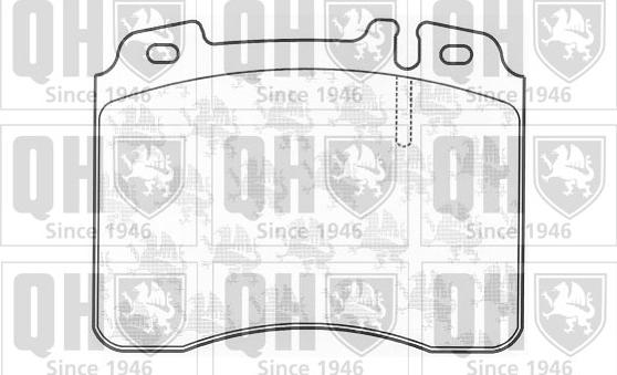 Quinton Hazell BP1140 - Комплект спирачно феродо, дискови спирачки vvparts.bg