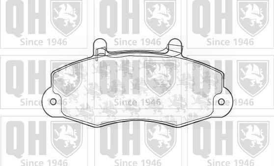 Quinton Hazell BP1143 - Комплект спирачно феродо, дискови спирачки vvparts.bg