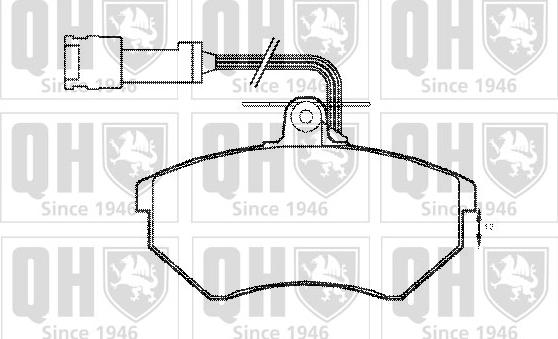 Quinton Hazell BP1159 - Комплект спирачно феродо, дискови спирачки vvparts.bg