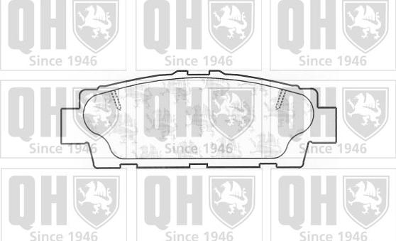 Quinton Hazell BP1158 - Комплект спирачно феродо, дискови спирачки vvparts.bg