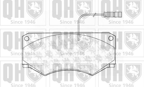 Quinton Hazell BP1153 - Комплект спирачно феродо, дискови спирачки vvparts.bg