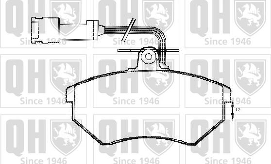 Quinton Hazell BP1157 - Комплект спирачно феродо, дискови спирачки vvparts.bg