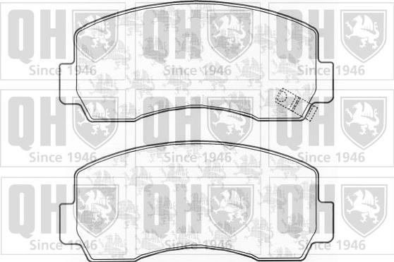 Quinton Hazell BP1165 - Комплект спирачно феродо, дискови спирачки vvparts.bg