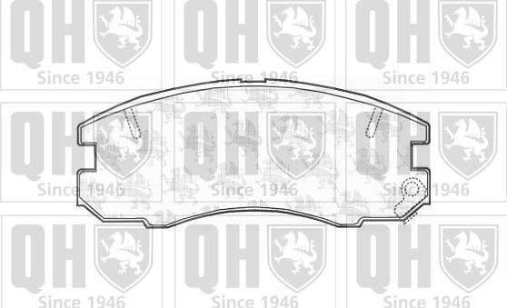 Quinton Hazell BP1161 - Комплект спирачно феродо, дискови спирачки vvparts.bg