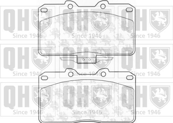 Quinton Hazell BP1162 - Комплект спирачно феродо, дискови спирачки vvparts.bg