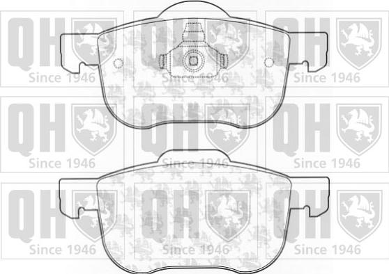 Quinton Hazell BP1103 - Комплект спирачно феродо, дискови спирачки vvparts.bg