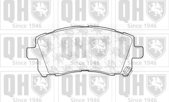 Quinton Hazell BP1180 - Комплект спирачно феродо, дискови спирачки vvparts.bg