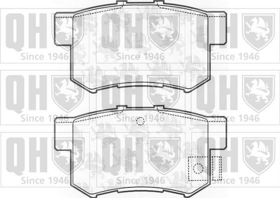 Quinton Hazell BP1181 - Комплект спирачно феродо, дискови спирачки vvparts.bg